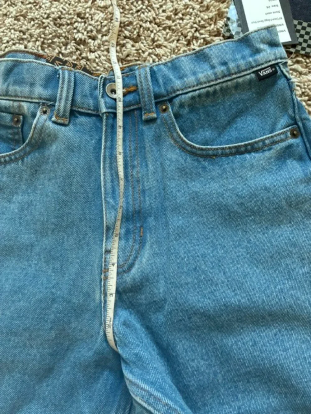 Vans NWT size 26, baggy fit denim shorts